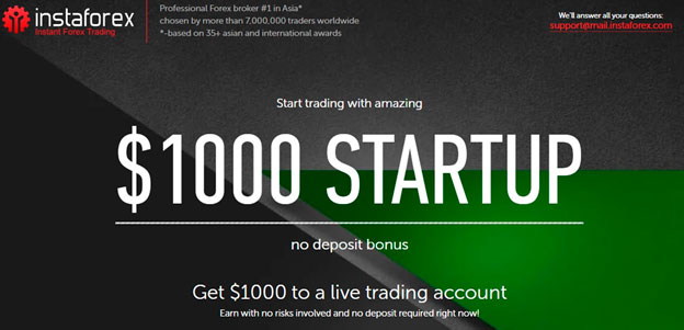 InstaForex StartUp Bonus