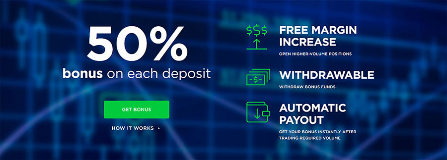OctaFX 50% Deposit Bonus