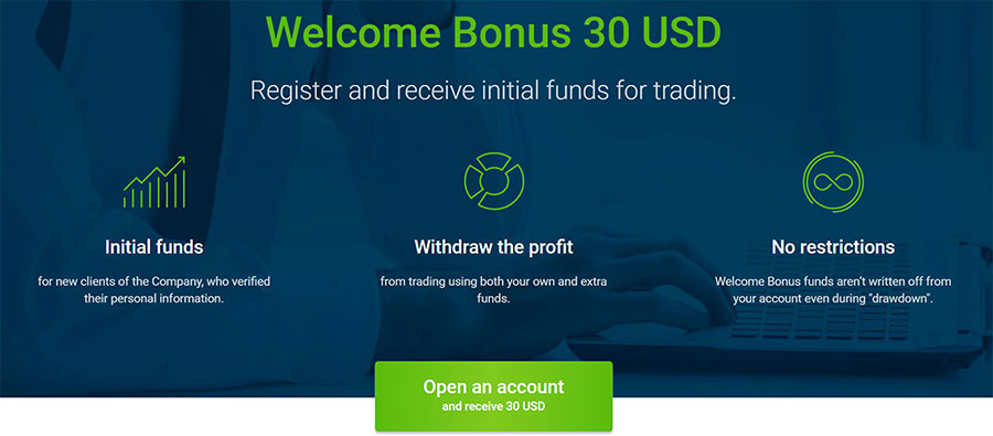 RoboForex 30USD Welcome Bonus