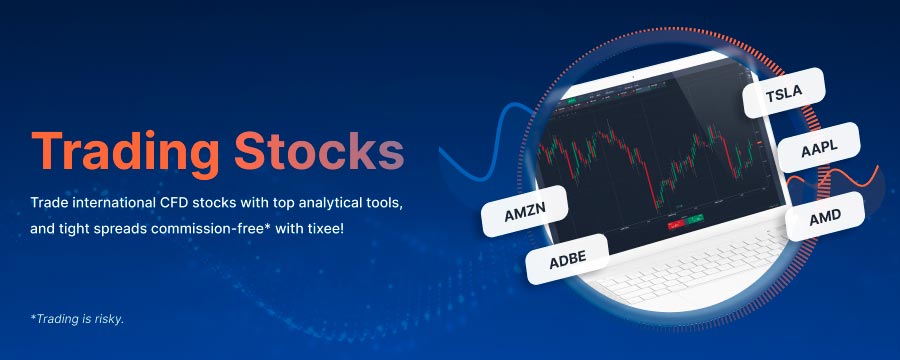 At tixee, you can trade on the price movement of 140+ different stocks
