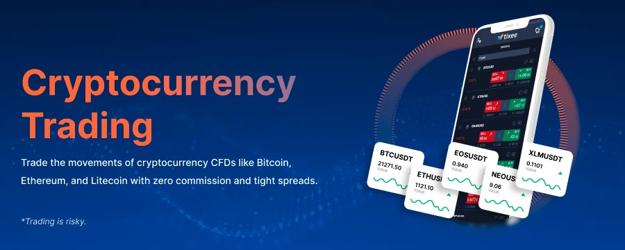 tixee offers a broad range of cryptocurrencies, including BTC/USD, ETH/USD, as well as DASH/USD